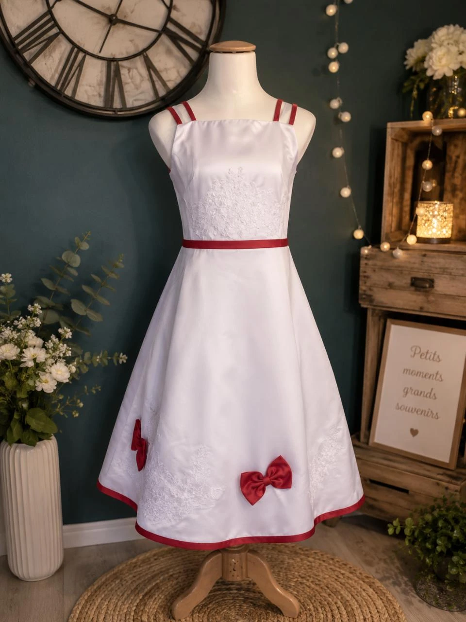 Robe de cérémonie cortège mariage fille âge 6ans neuve